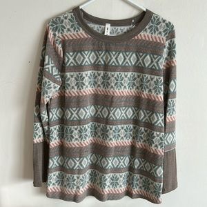 Vanilla Bay NWOt print top